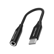 VENTION USB-C Stecker auf 3,5mm Klinke Adapter (Schwarz)