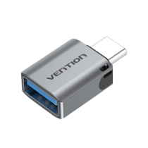 VENTION Adapter OTG USB-C Stecker auf USB-A Buchse (Grau)
