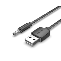 VENTION USB-A auf DC 3,5 mm Klinke Stromkabel Schwarz (0,5m)