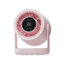 WIWU Hurricane Schreibtischventilator mit Umgebungslicht (Rosa)