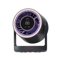 WIWU Hurricane Schreibtischventilator mit Umgebungslicht (Violett)