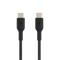 BELKIN Geflochtenes Kabel USB-C auf USB-C 0,15m (Schwarz)