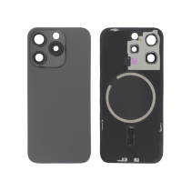 Backcover Titane Schwarz iPhone 15 Pro (Mit MagSafe) (Ohne Logo)