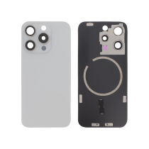 Backcover Titane Weiß iPhone 15 Pro (Mit MagSafe) (Ohne Logo)
