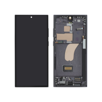 Displayeinheit Schwarz Galaxy S23 Ultra (S918B) (mit Rahmen)