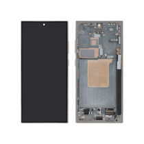 Displayeinheit Titan Grau Galaxy S24 Ultra (S928B) (Mit Rahmen)