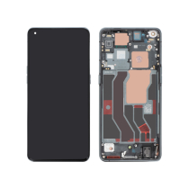 Komplettes Display Schwarz Oppo Find X3 Pro (Mit Rahmen)