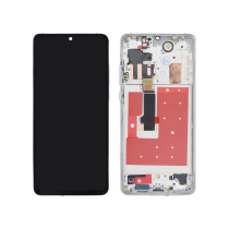 Displayeinheit Weiß OLED Huawei P30 Pro (Mit Rahmen)