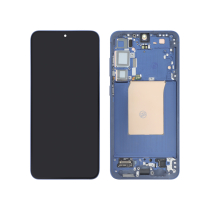 Displayeinheit Nachtblau Galaxy S25+ (S936B) (mit Rahmen) (Relife)