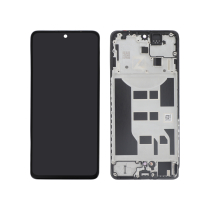 Displayeinheit Schwarz Oppo Reno12 F 4G/5G OLED (Mit Rahmen)