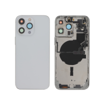 Backcover Komplett Silber iPhone 14 Pro Max (Mit MagSafe) (Ohne Logo)