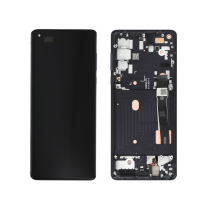 Displayeinheit Schwarz Motorola Edge 2020 (XT2063) (mit Rahmen) (ReLife)