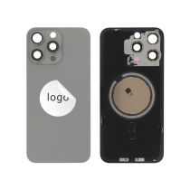 Rückglas Titan Natur iPhone 15 Pro Max (Pulled A)