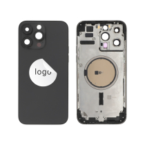 Rahmen Komplett (Hülle Rückseite Vormontiert) Schwarz Sidéral iPhone 14 Pro Max (Pulled A)