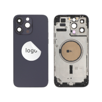 Rahmen Komplett (Hülle Rückseite Vormontiert) Dunkellila iPhone 14 Pro Max (Pulled B)