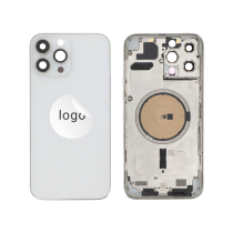 Rahmen Komplett (Hülle Rückseite Vormontiert) Silber iPhone 13 Pro Max (Pulled B)