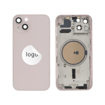 Rahmen komplett (Hülle Rückseite vormontiert) Rosa iPhone 13 (Pulled A)