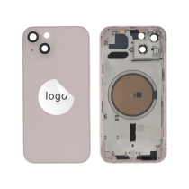Rahmen komplett (Hülle Rückseite vormontiert) Rosa iPhone 13 (Pulled C)
