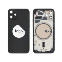 Rahmen Complet (Hülle Rückseite Vormontiert) Schwarz iPhone 12 Mini (Pulled B)