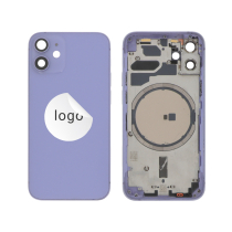 Rahmen Complet (Hülle Rückseite Vormontiert) Violett iPhone 12 Mini (Pulled B)