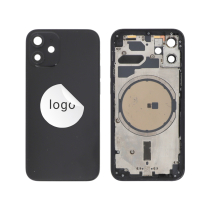 Rahmen Complet (Hülle Rückseite Vormontiert) Schwarz iPhone 12 Mini (Pulled A)