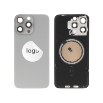 Rückglas Titan Natur iPhone 15 Pro Max (Pulled C)