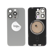 Rückglas Titan Natur iPhone 15 Pro (Pulled B)
