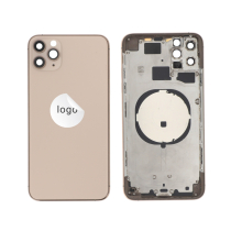 Rahmen Complet (Hülle Rückseite Vormontiert) Gold iPhone 11 Pro Max (Pulled C)
