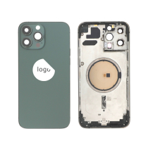 Rahmen komplett (Hülle Rückseite vormontiert) Grün iPhone 13 Pro Max (Pulled B)