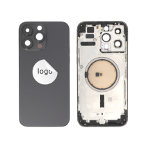 Rahmen Complet (Hülle Rückseite Vormontiert) Schwarz iPhone 14 Pro Max (Pulled A)