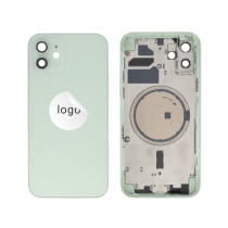 Rahmen Komplett (Hülle Rückseite Vormontiert) Grün iPhone 12 (Pulled A)