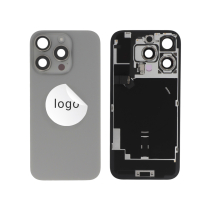 Rückglas komplett Titan Natur iPhone 16 Pro (Pulled A)