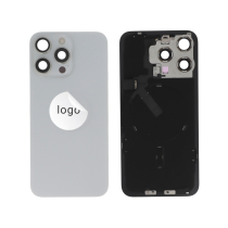 Rückglas komplett Titan Weiß iPhone 15 Pro Max (Pulled A)