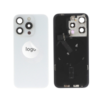 Rückglas Komplett Titan Weiß iPhone 15 Pro (Pulled A)