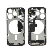 Mittelrahmen Titan Schwarz iPhone 15 Pro (Mit Komponenten) (Pulled A)