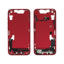 Mittelrahmen Rot iPhone 14 (Mit Komponenten) (Pulled A)