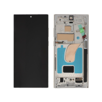 Komplettes Display Creme Galaxy S23 Ultra (S918) (Soft OLED)
