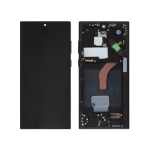 Komplettes Display Grau Galaxy S22 Ultra (S908) (Soft OLED)