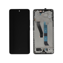 Komplettes Display Schwarz Poco M8 5G (Mit Rahmen)
