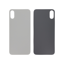 Backcover Silber iPhone XS (Großes Loch) (Ohne Logo)