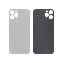 Backcover Silber iPhone 11 Pro (Großes Loch) (Ohne Logo)