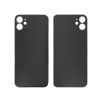 Backcover Schwarz iPhone 11 (Großes Loch) (Ohne Logo)