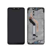 Displayeinheit Schwarz Pocophone F1 (Mit Rahmen)