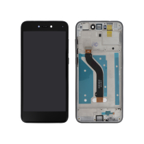 Displayeinheit Schwarz Huawei P8 Lite 2017/Honor 8 Lite (Mit Rahmen)