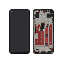 Displayeinheit Schwarz Huawei P40 Lite 5G (mit Rahmen)