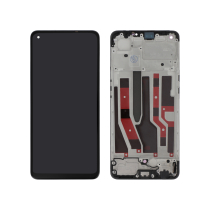 Displayeinheit OLED Schwarz Oppo Reno 7 4G (Mit Rahmen)