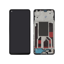 Displayeinheit OLED Schwarz Oppo Reno8 5G (mit Rahmen)