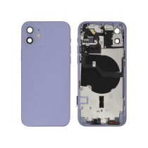 Backcover Komplett Lila iPhone 12 (Ohne Logo)