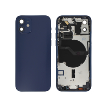 Backcover Komplett Blau iPhone 12 (Ohne Logo)