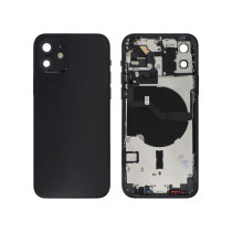 Backcover Komplett Schwarz iPhone 12 (Ohne Logo)